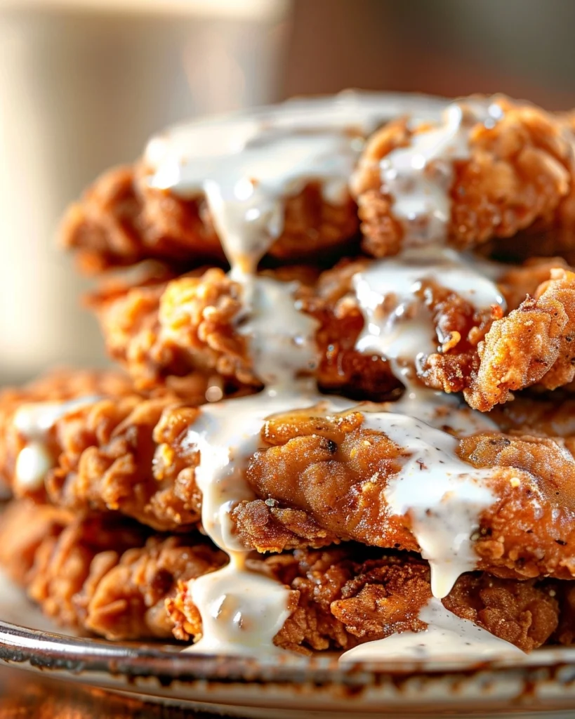 Crispy Buttermilk Chicken Fried Steak with Country Gravy Recipe