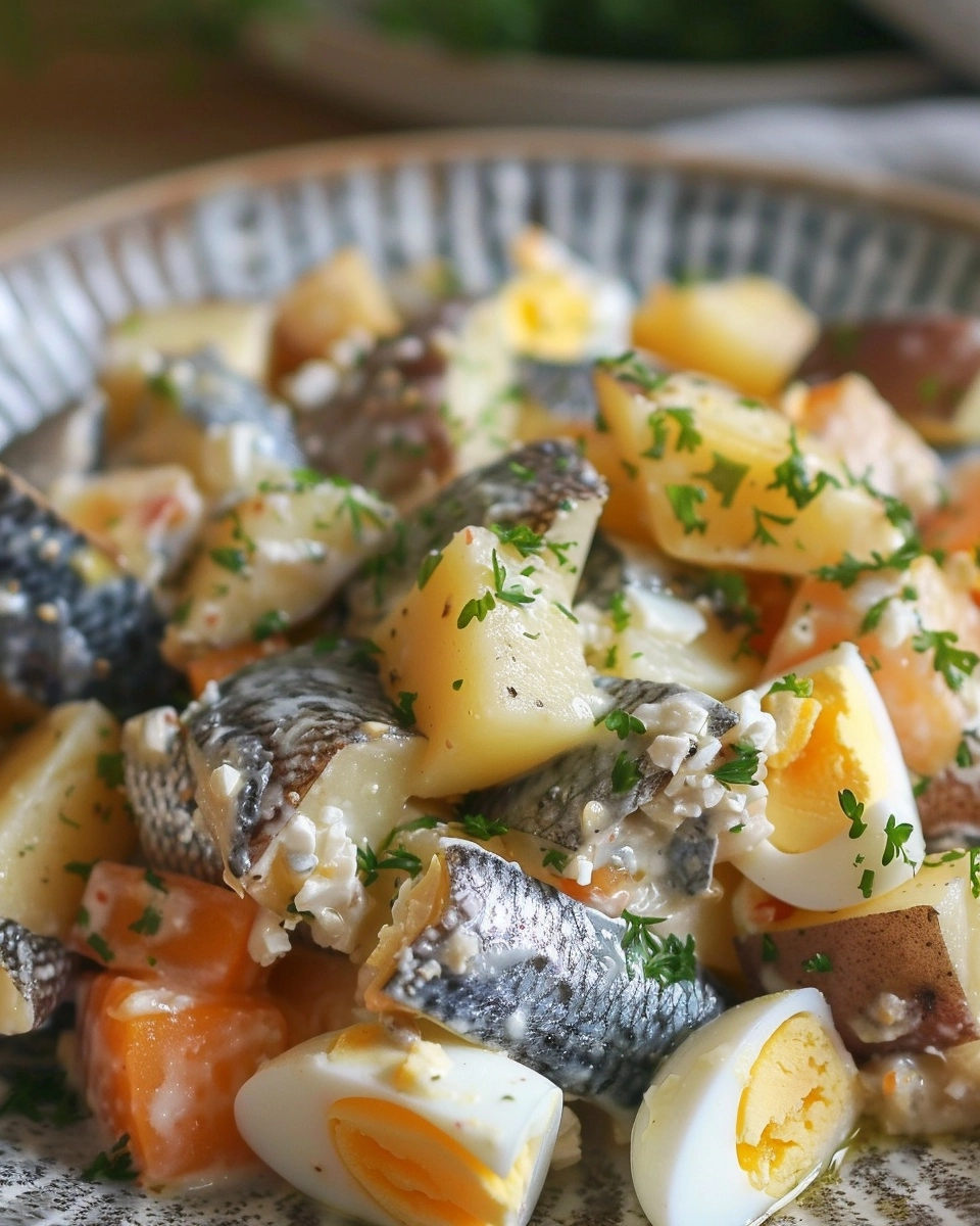 Tinned Fish Salad with Potatoes and Sardines Recipe - Recipe Image