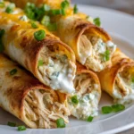 Baked Cream Cheese Chicken Taquitos Recipe