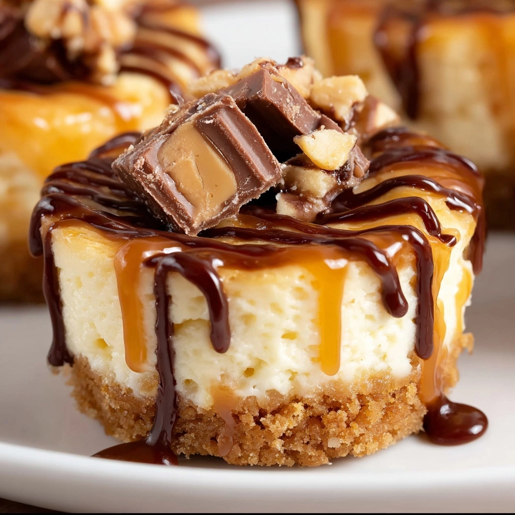 Mini Snickers Cheesecake Cups Recipe