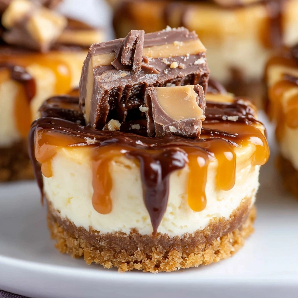 Mini Snickers Cheesecake Cups Recipe - Recipe Image