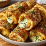 Cheesy Garlic Butter Roll‑Ups Recipe