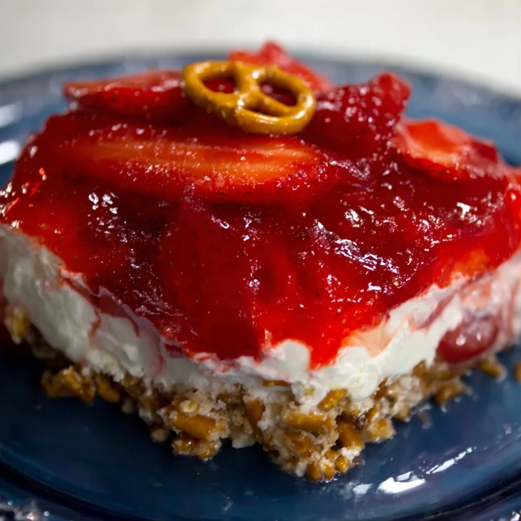 Strawberry Pretzel Salad Recipe - Recipe Image