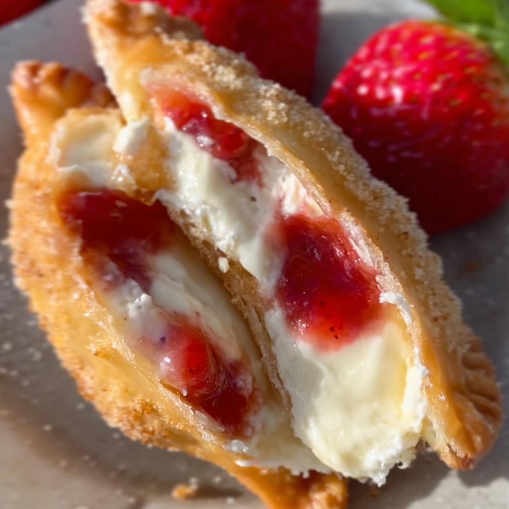 Strawberry Cheesecake Empanadas Recipe - Recipe Image