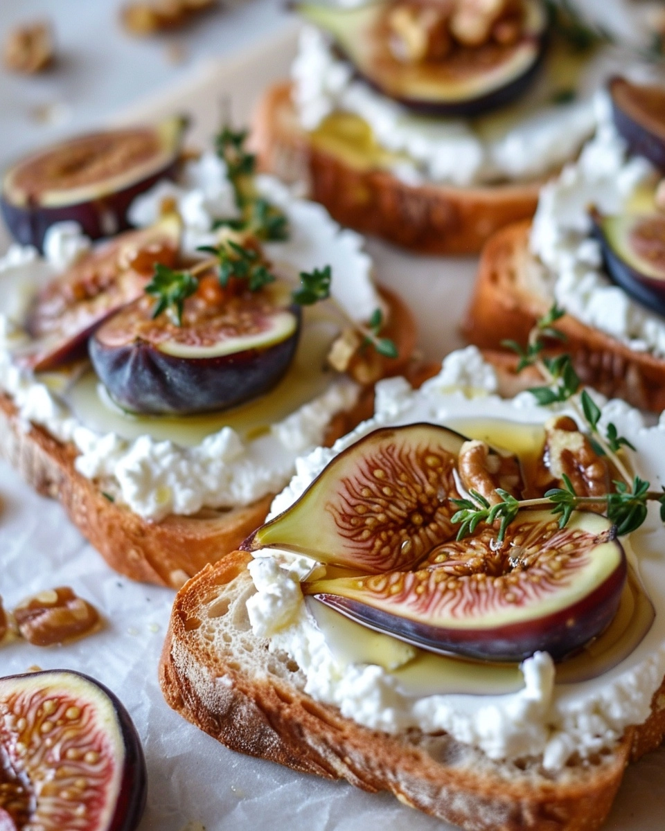 Cottage Cheese Fig Toast Recipe - Recipe Image