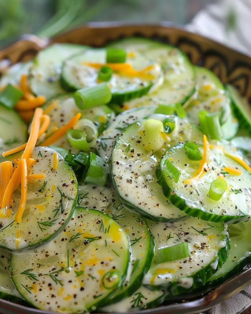 Chilled Cucumber Ranch Crack Salad Recipe