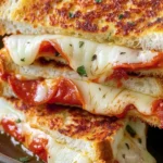 Pepperoni Pizza Grilled Cheese Recipe