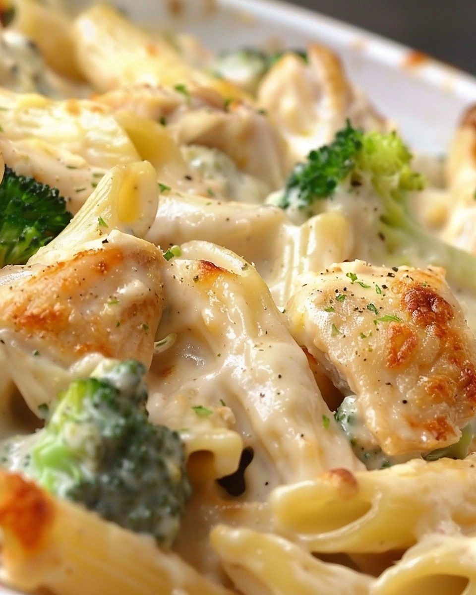 Chicken and Broccoli Alfredo Bake Recipe - Recipe Image