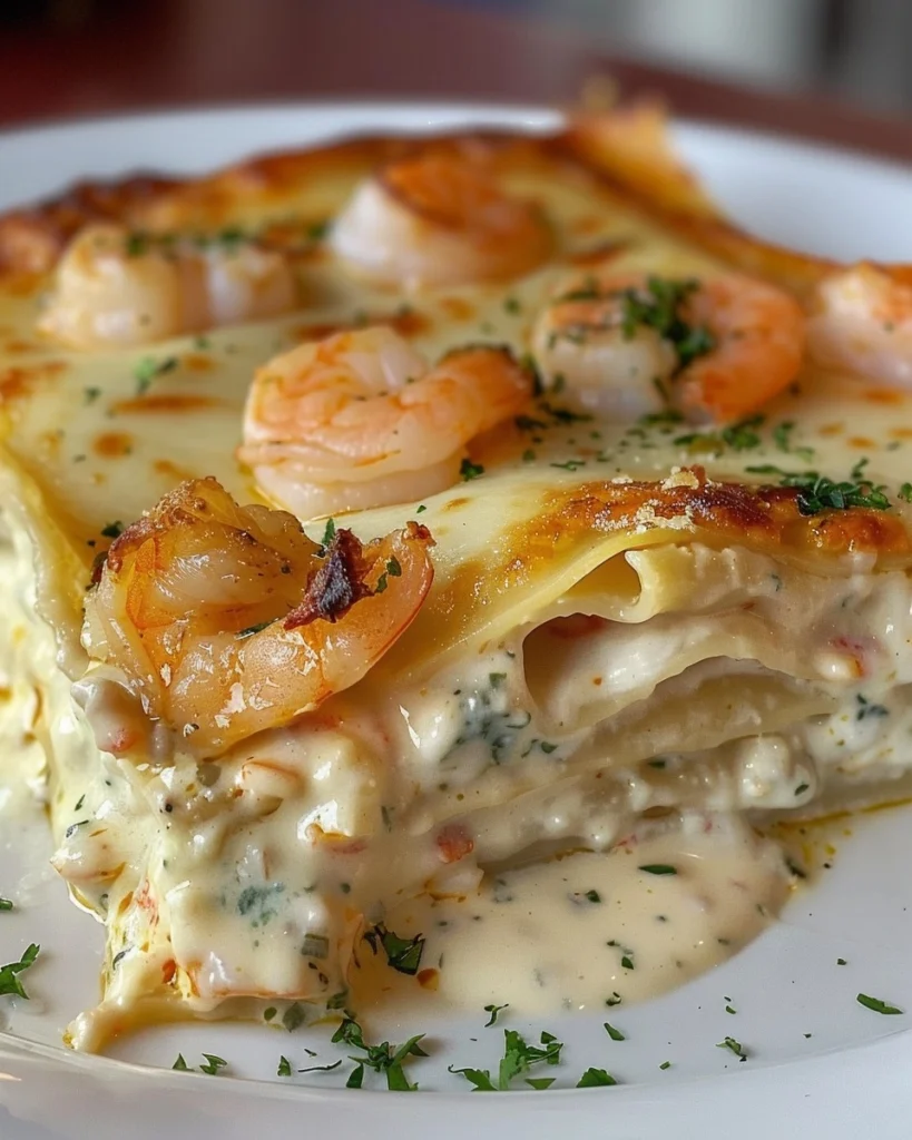 Seafood Lasagna with Shrimp and Crab Recipe