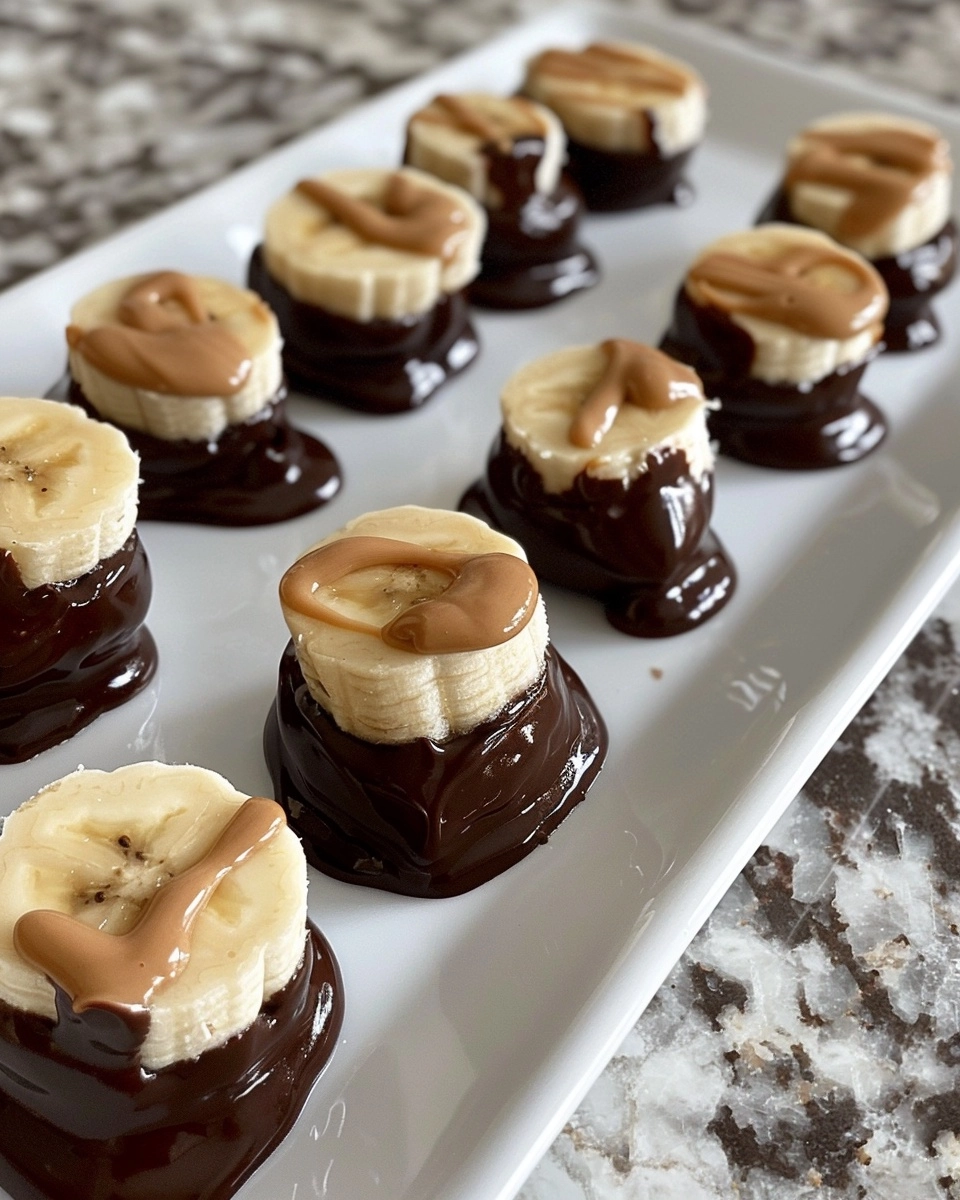 Chocolate Peanut Butter Banana Bites Recipe
