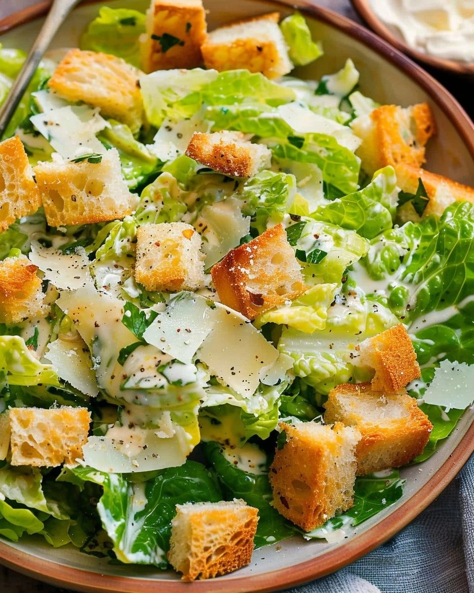 Easy Homemade Caesar Salad Recipe - Recipe Image