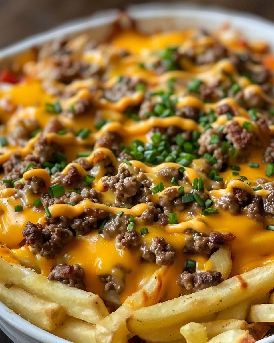 Cheeseburger French Fry Casserole Recipe - Recipe Image