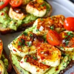 Summer Halloumi Avocado Toast Recipe