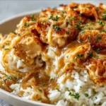 French Onion Chicken Rice Casserole Recipe