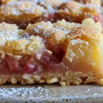 Lemon Rhubarb Dessert Bars Recipe