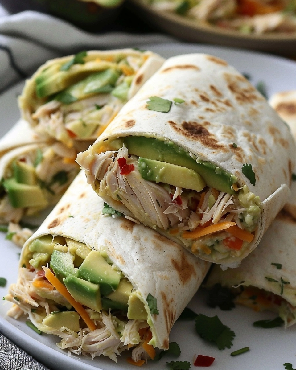 Chicken Avocado Ranch Burritos Recipe - Recipe Image