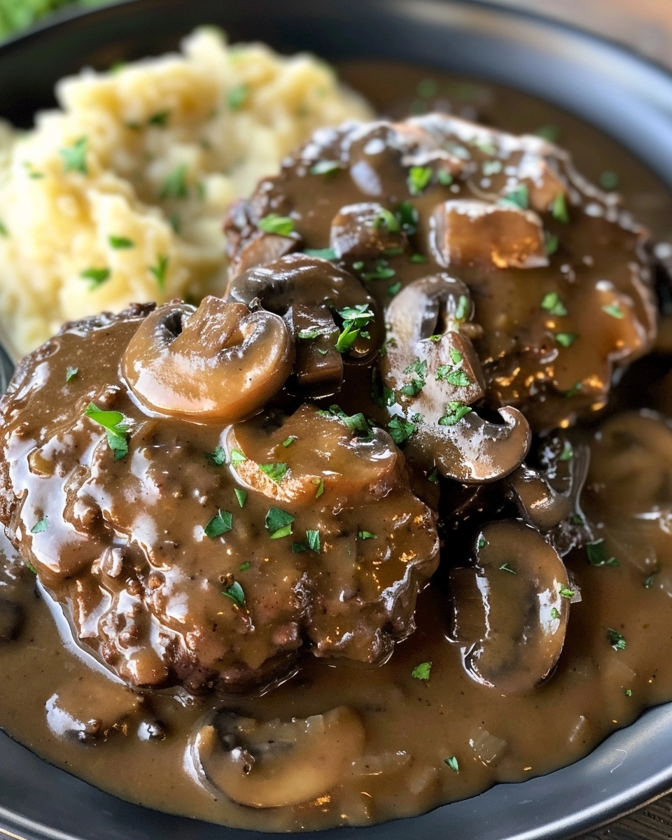 Slow Cooker Salisbury Steak Recipe - Recipe Image