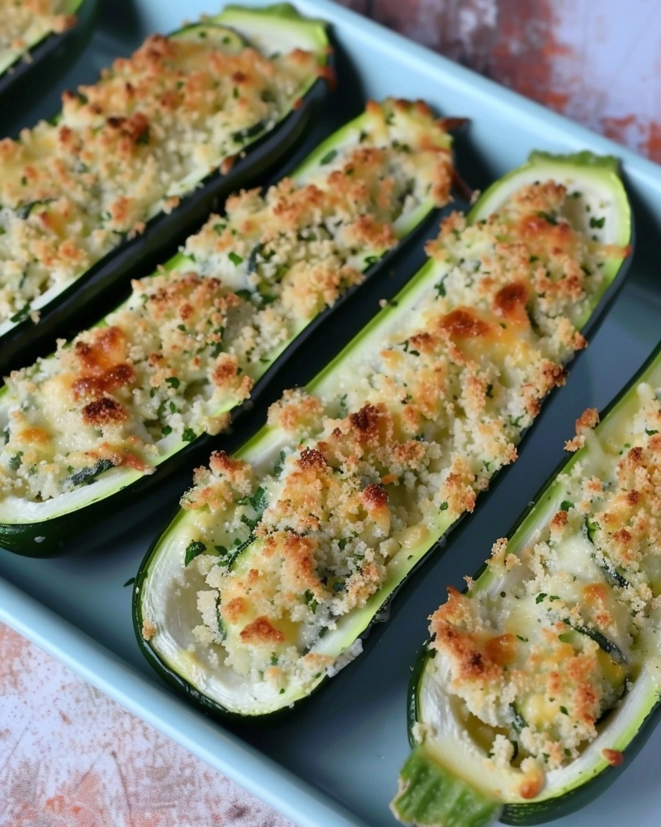 Parmesan Roasted Zucchini Boats Recipe - Recipe Image