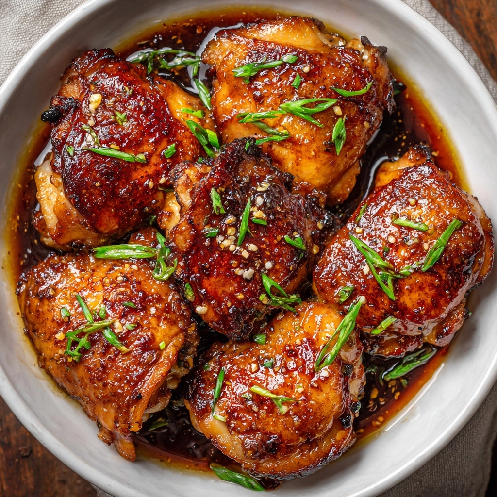 Honey Garlic Chicken Thighs Recipe - Recipe Image