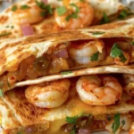 Shrimp Melted Cheese Quesadilla Recipe