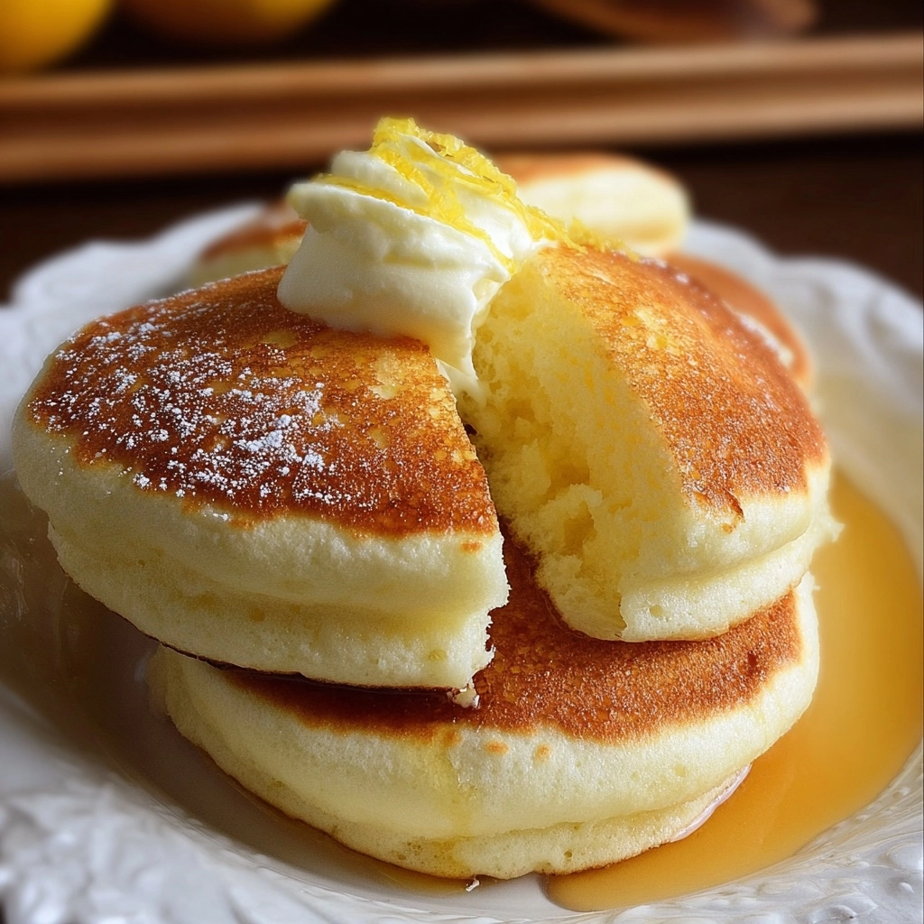Lemon Yogurt Pancakes Recipe - Recipe Image