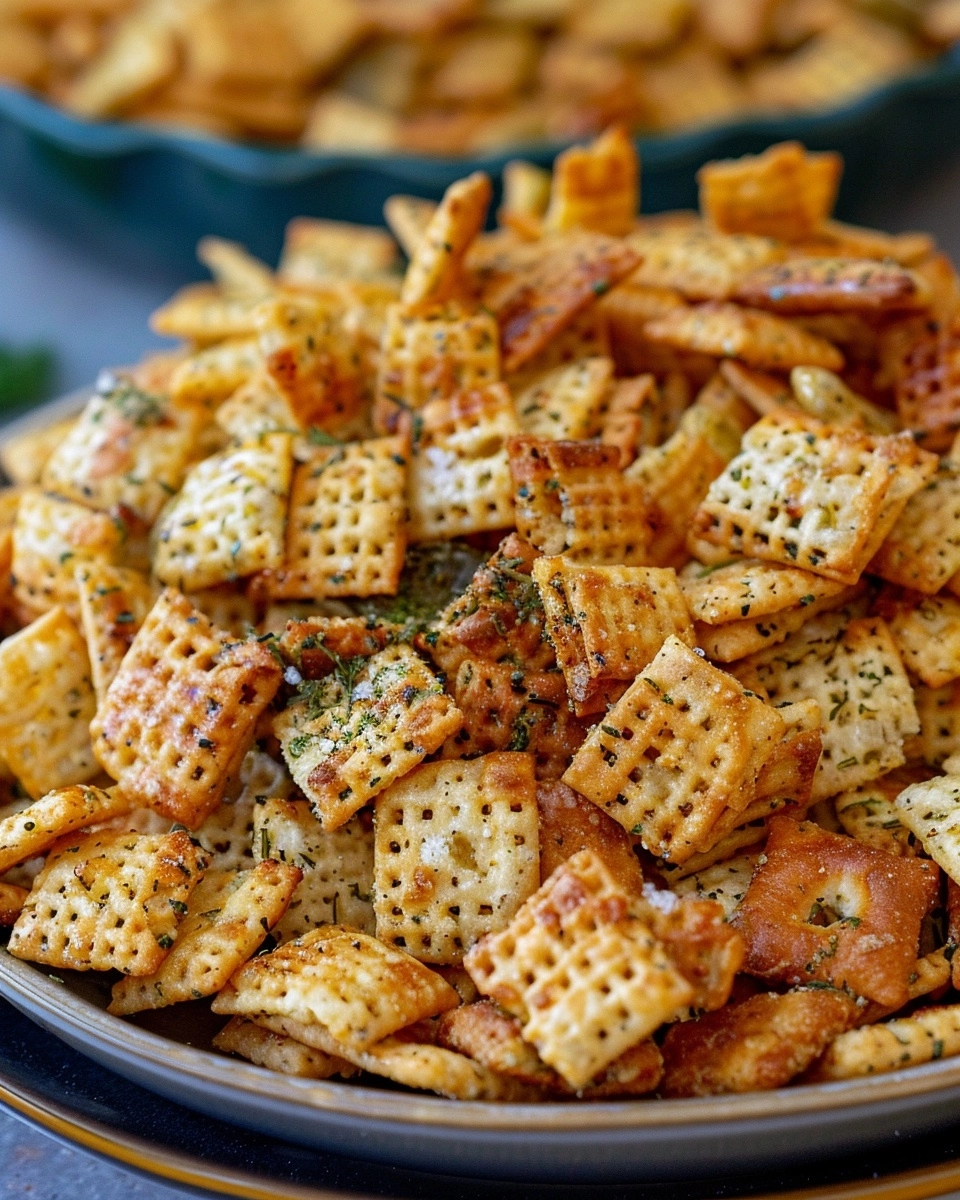 Dill Pickle Chex Mix Recipe - Recipe Image
