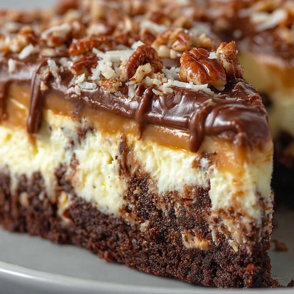 German Chocolate Cheesecake Recipe - Recipe Image