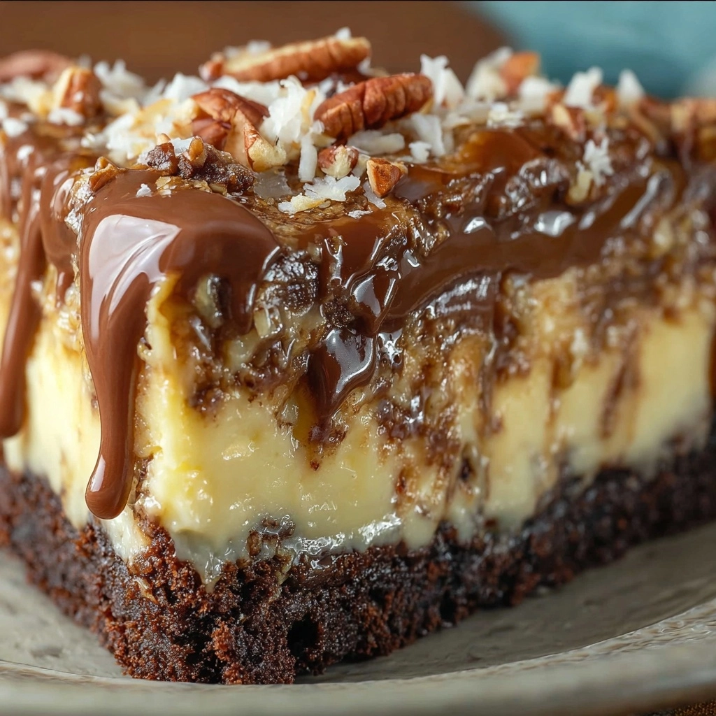 German Chocolate Cheesecake Recipe - Recipe Image