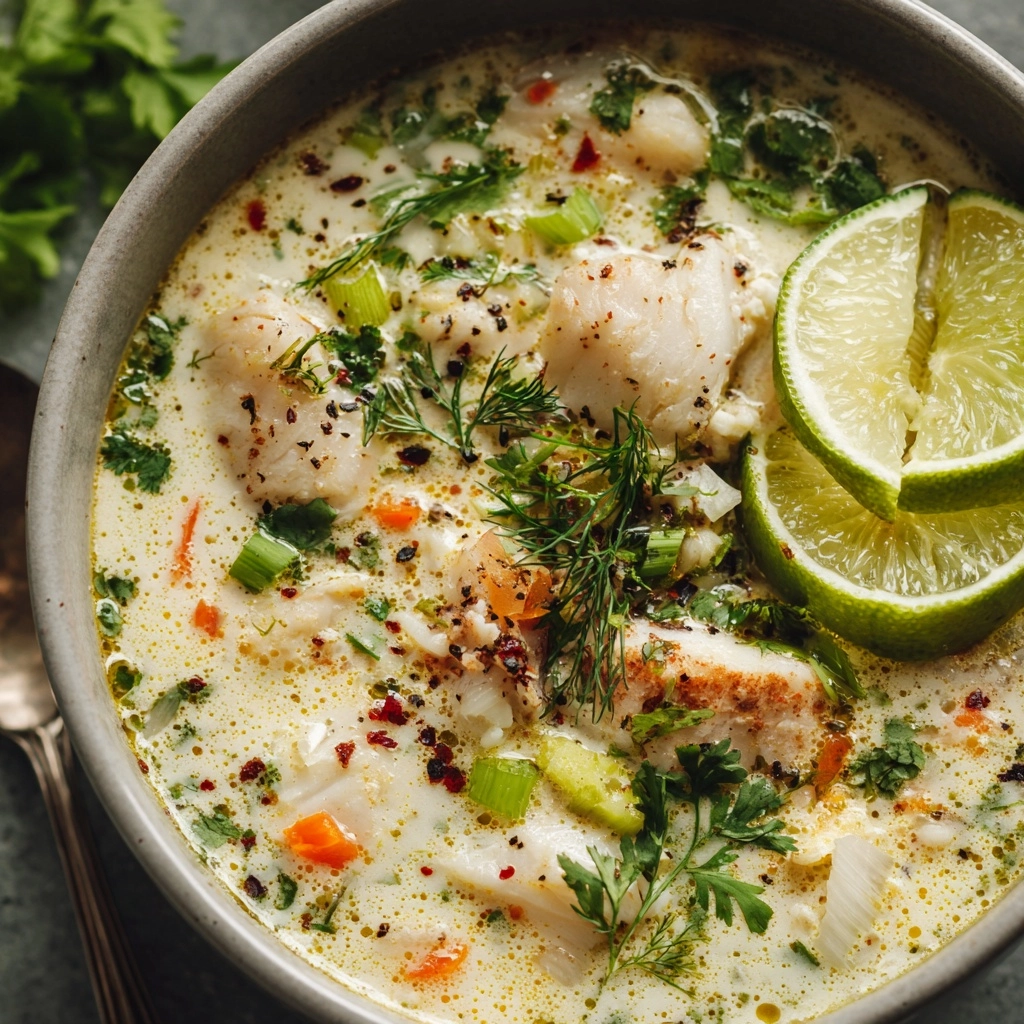 Coconut Lime Fish Soup Recipe - Recipe Image