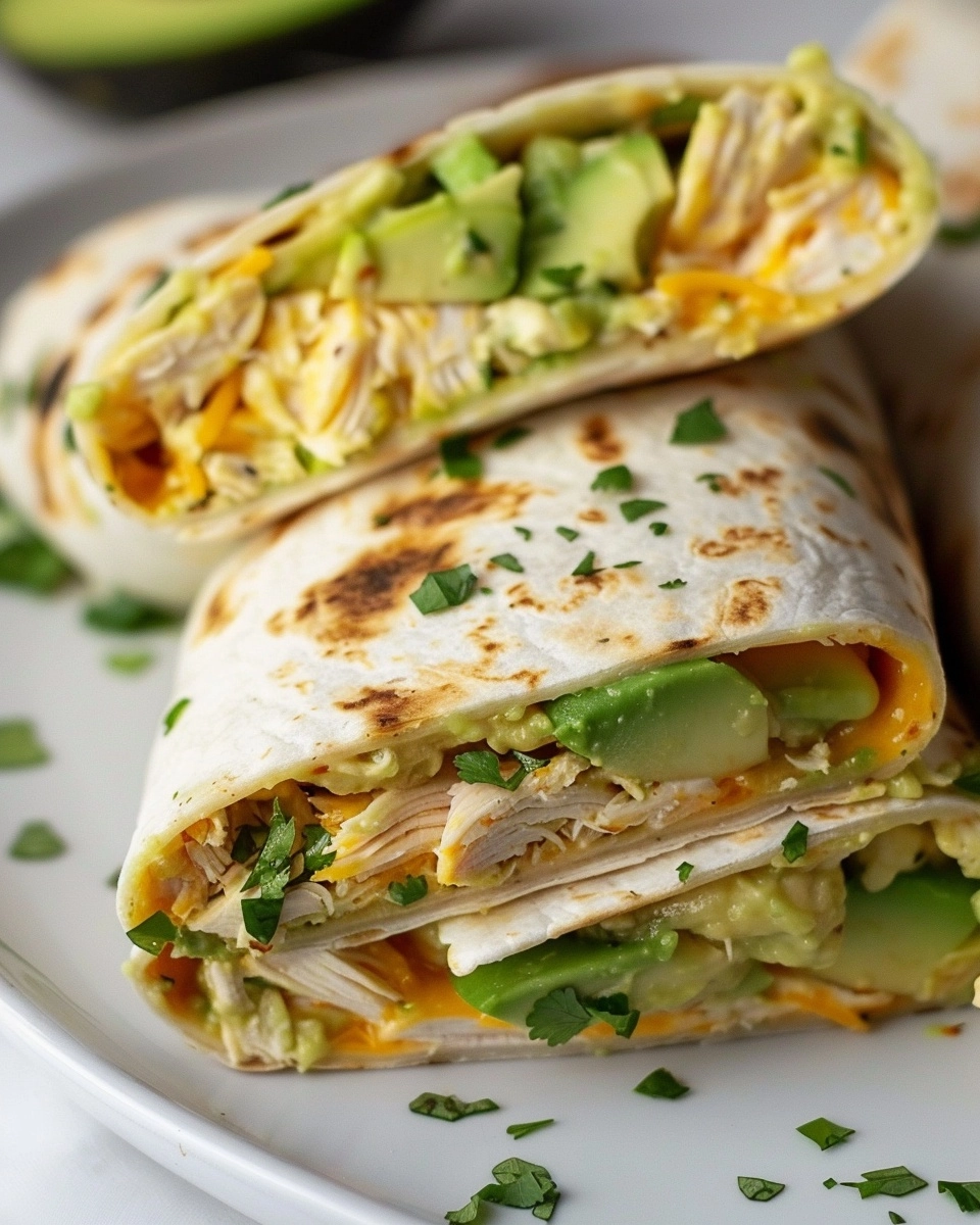 Chicken Avocado Ranch Burritos Recipe - Recipe Image