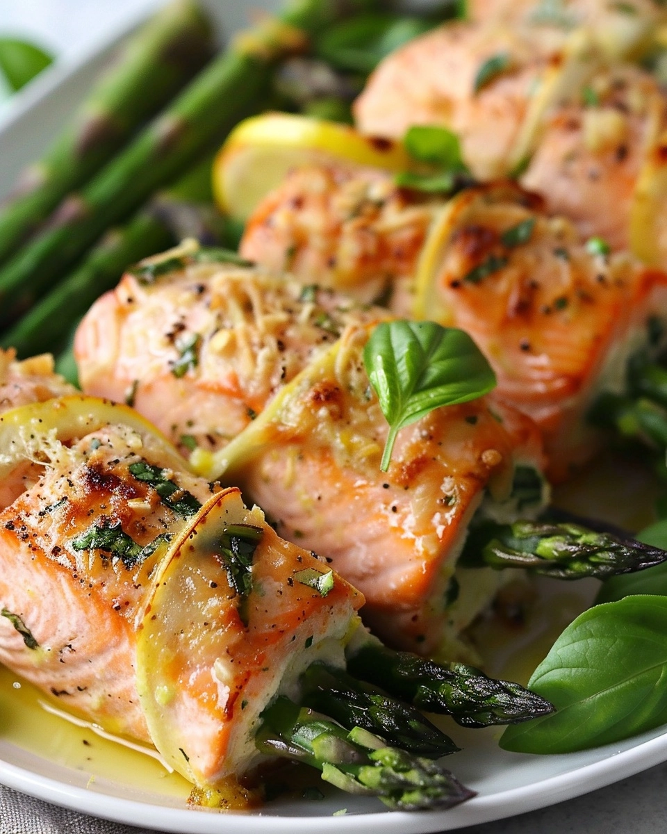 Lemon Basil Salmon Rolls Recipe - Recipe Image