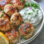 Greek Chicken Meatballs with Tzatziki Recipe