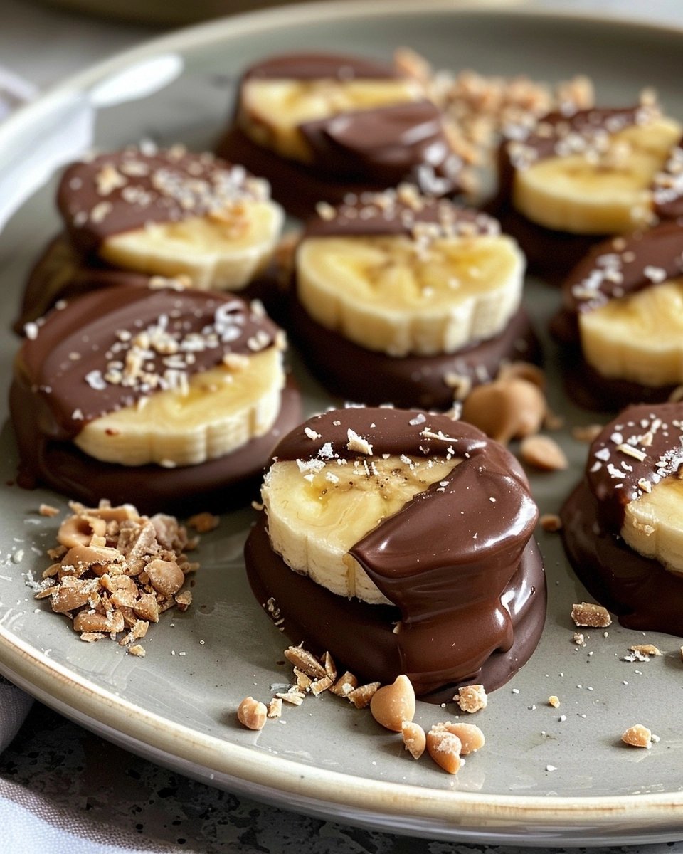 Chocolate Peanut Butter Banana Bites Recipe - Recipe Image