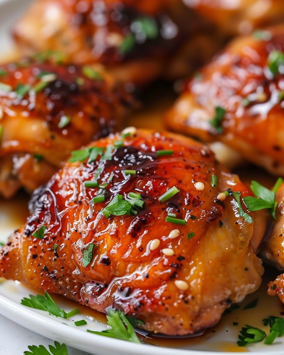 Honey Garlic Chicken Thighs Recipe - Recipe Image