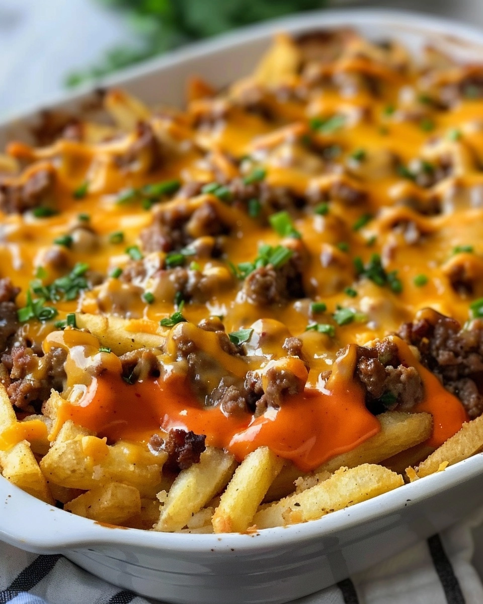 Cheeseburger French Fry Casserole Recipe - Recipe Image