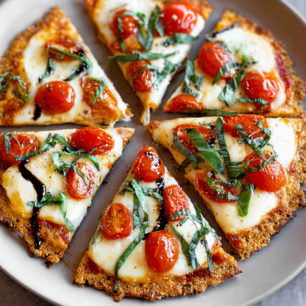 Crispy Margherita Crispbread Pizza Recipe - Recipe Image