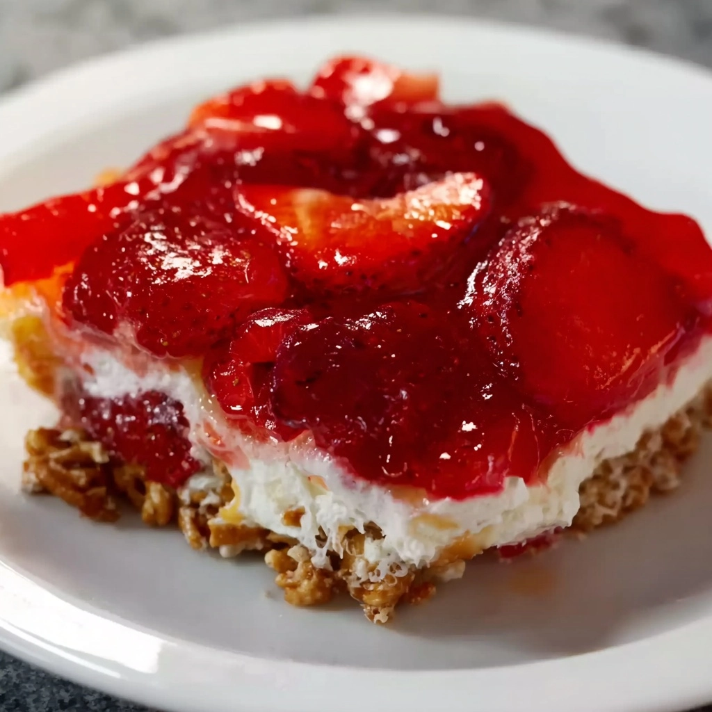 Strawberry Pretzel Salad Recipe - Recipe Image
