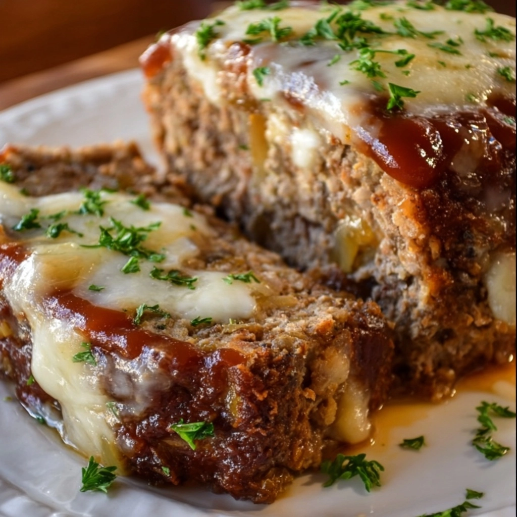 Crockpot French Onion Beefloaf Recipe - Recipe Image