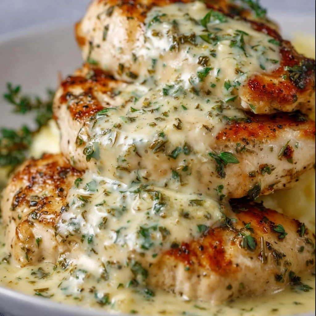 Creamy Boursin Garlic Herb Chicken Recipe