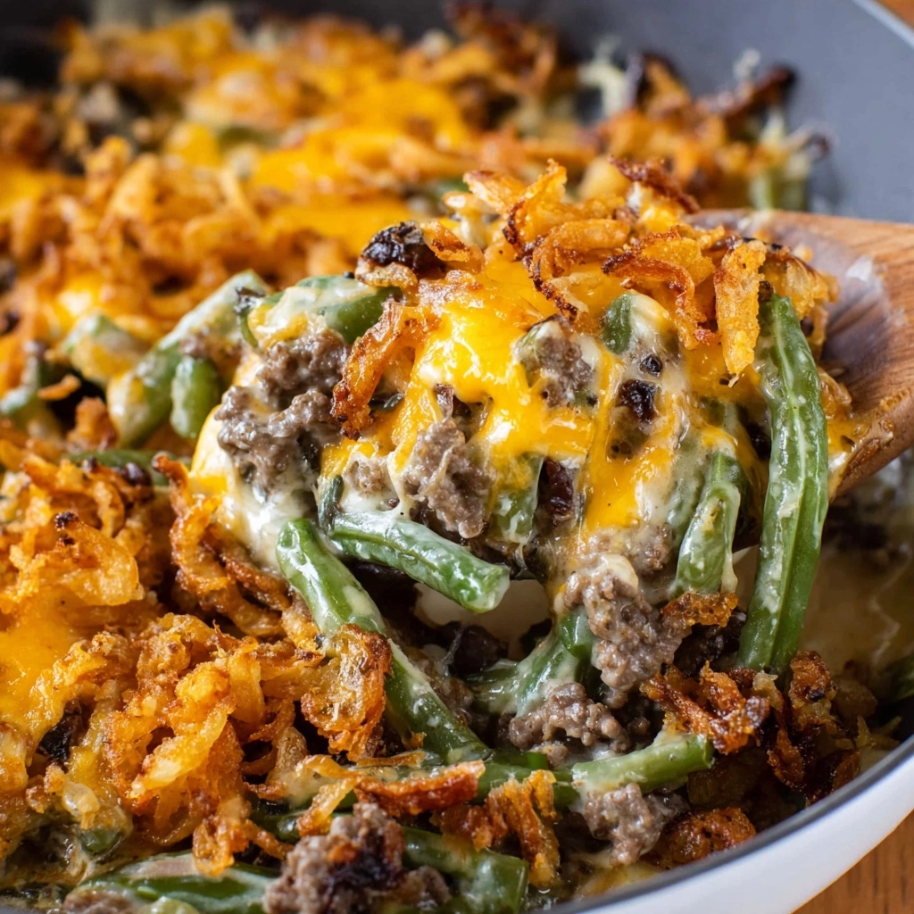 Hamburger Green Bean Casserole Recipe