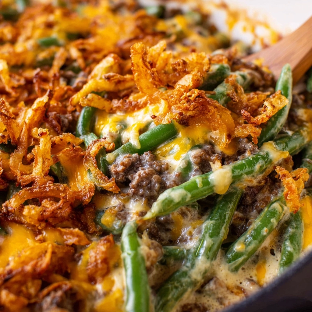 Hamburger Green Bean Casserole Recipe - Recipe Image