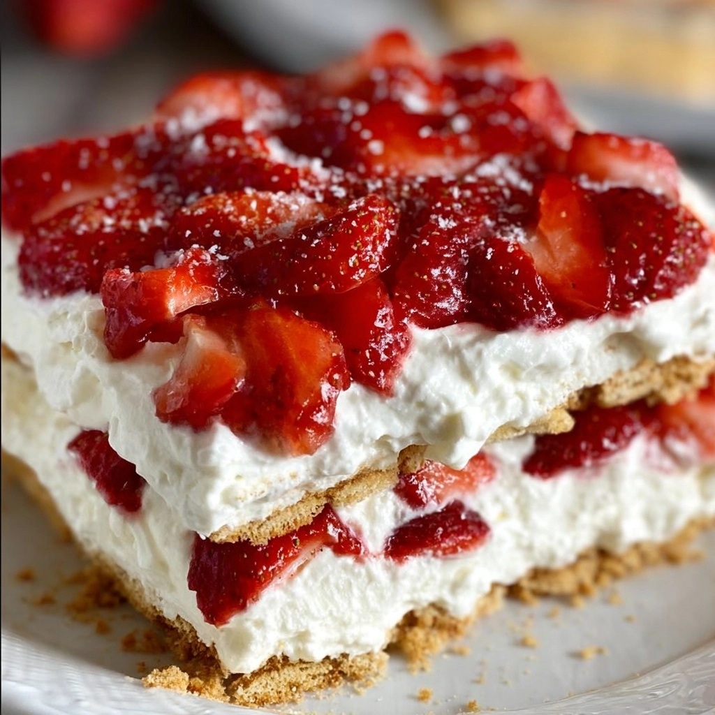 Strawberry Cream Cheese Icebox Cake Recipe