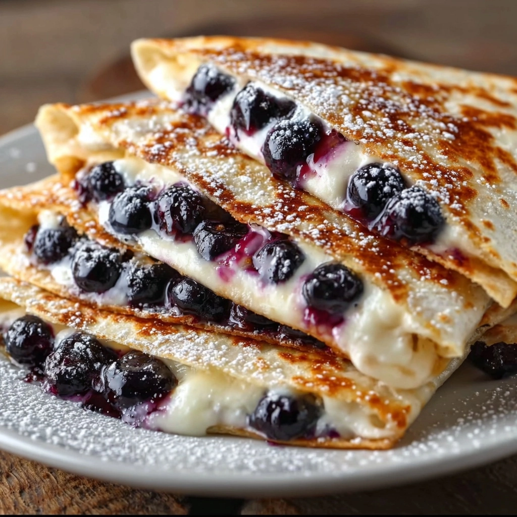 Blueberry Breakfast Quesadilla Recipe