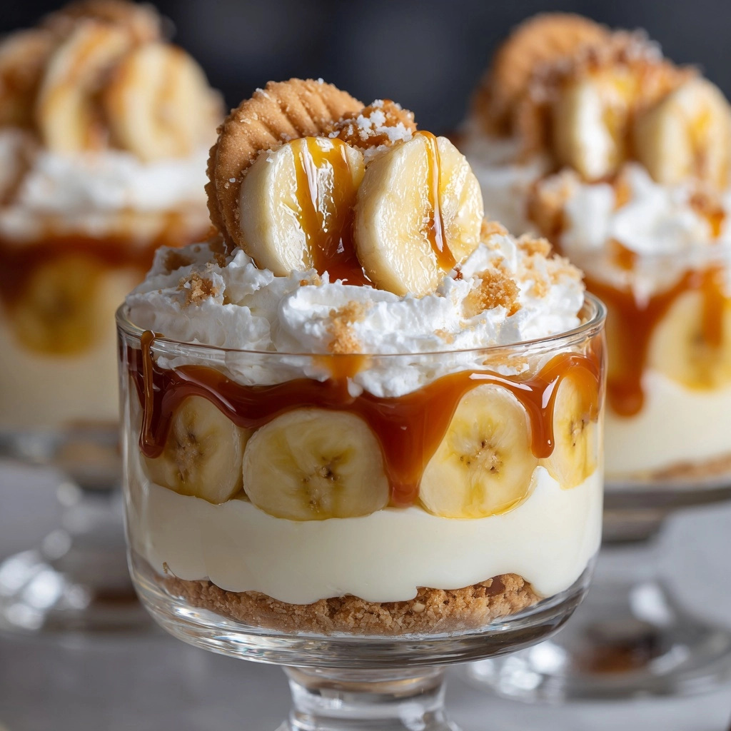 Caramel-Swirled Banana Delight Cups Recipe - Recipe Image