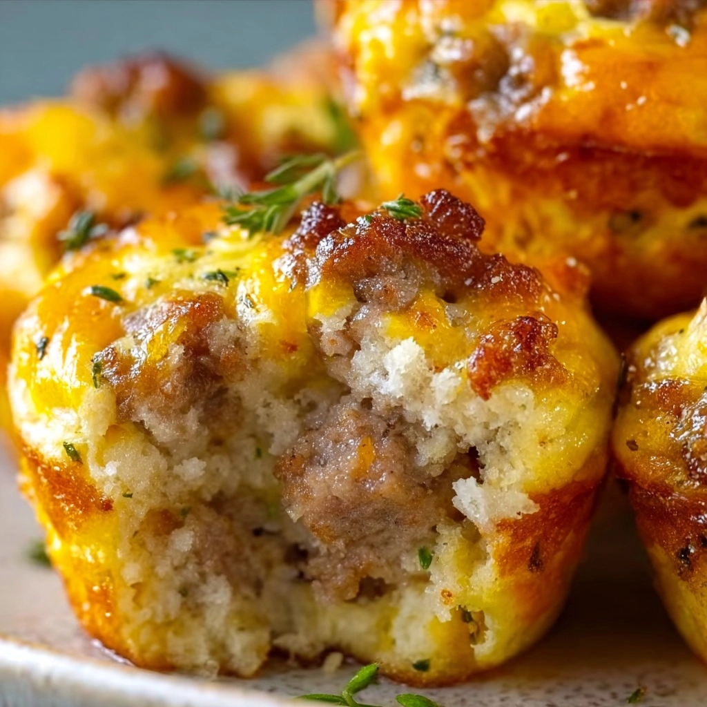 Cheesy Sausage Egg Muffins Recipe