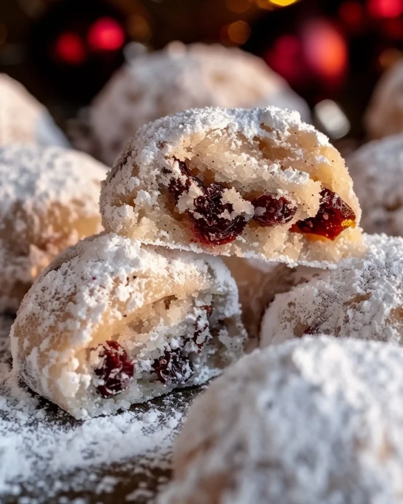 Cherry Snowball Cookies Recipe