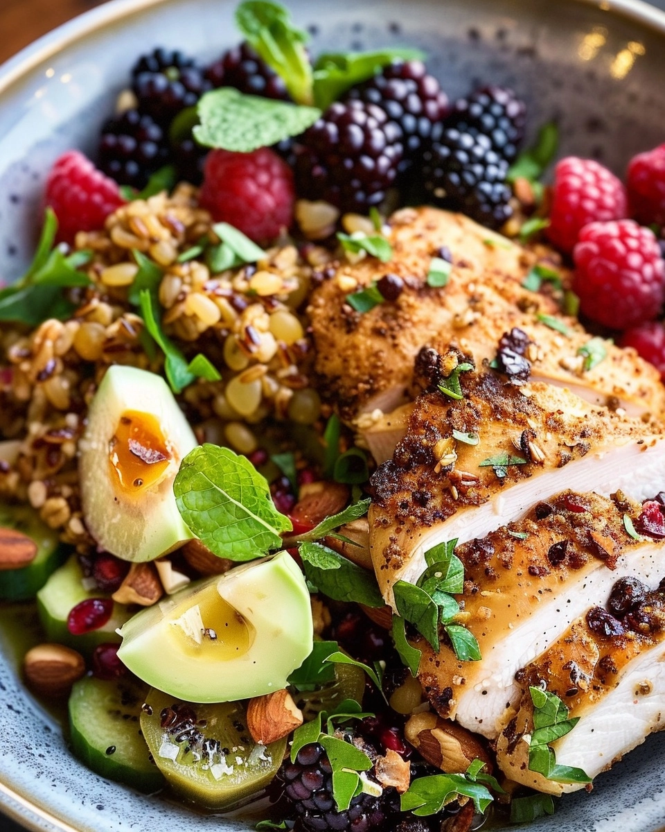 Chicken and Berry Grain Bowl Recipe