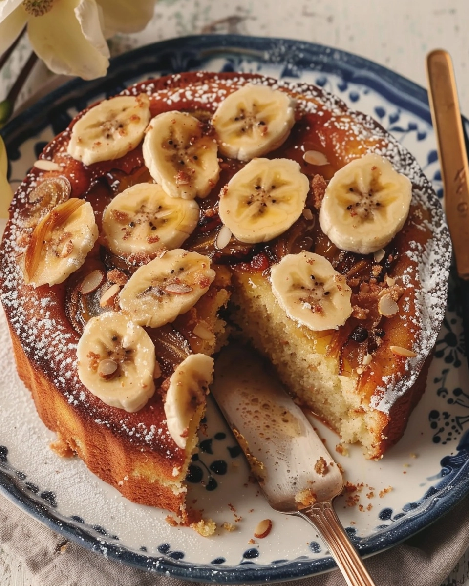 Banana & Almond Cake Recipe - Recipe Image