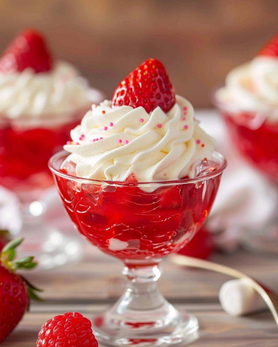Jello Whipped Cream Dessert Recipe - Recipe Image