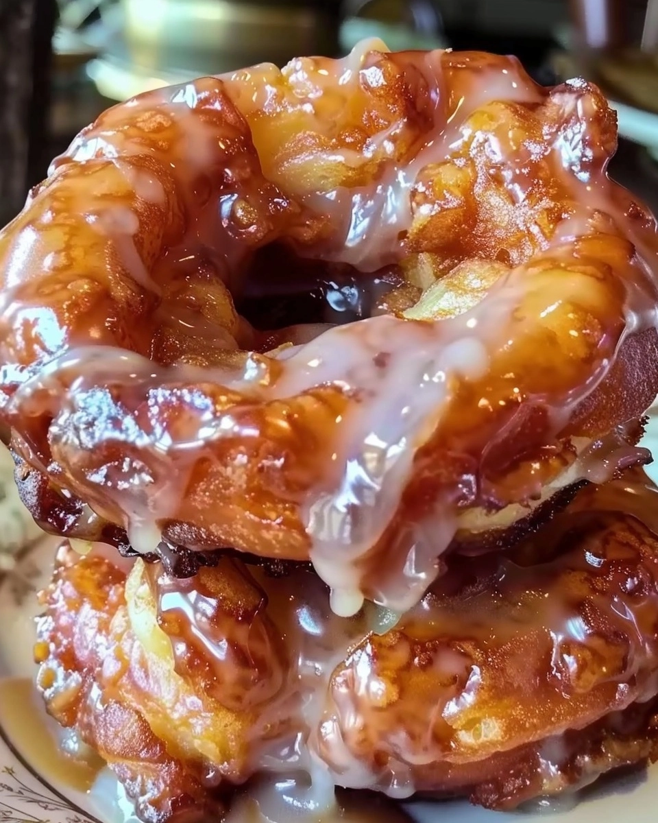 Mini Apple Fritter Breakfast Waffle Donuts Recipe